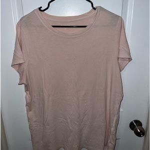 Light pink Athleta cotton tee size XL tall in great condition!